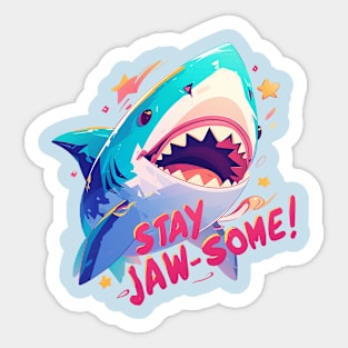 stay jawsome Sticker